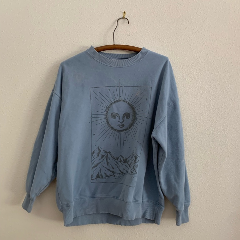 american eagle oversized crew neck hoodie women’s small